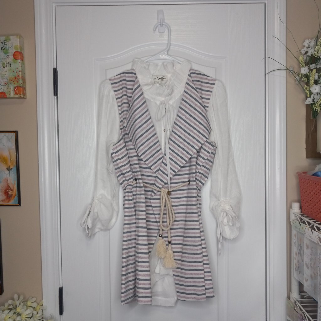 Beige Blouse With Jacket